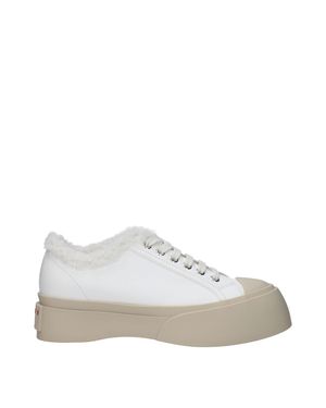 Marni White Leather Low Top Sneakers