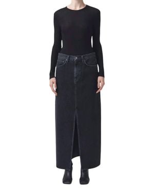 Agolde Leif Maxi Skirt - Blue