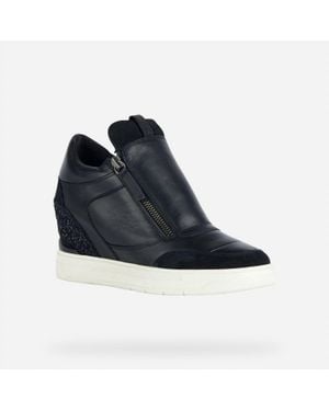 Geox D Maurica Wedge Sneakers - Blue