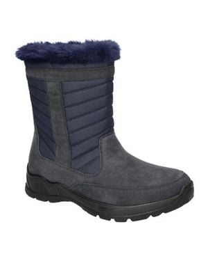 Easy Street Frazer Boots Faux Fur Lined Mid-Calf Zap2144 - Blue