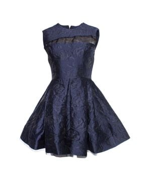 Alex Perry Dexter Floral Brocade Mini Dress - Blue