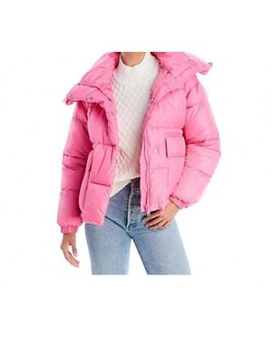 Aqua Cire Wonder Short Puffer Jacket - Pink
