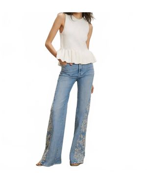 Veronica Beard Nemyah Pullover Top - Blue