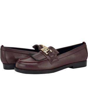 Tommy Hilfiger Merise Loafers M Dark Round Toe Slip On Htat828 - Brown