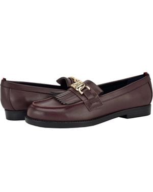 Tommy Hilfiger Merise Loafers M Dark Round Toe Slip On Htat828 - Brown