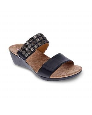 Revere Sorrento Wedge Sandal - Blue