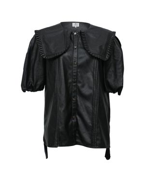 Lanvin Oversized Collar Blouse - Black