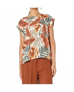 Apricot Palm Party Top - Orange