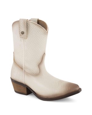 Forastero Western Fashion Leather Boots - White