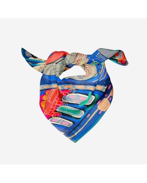 Isabelle Gougenheim Bandana Scarf - Blue