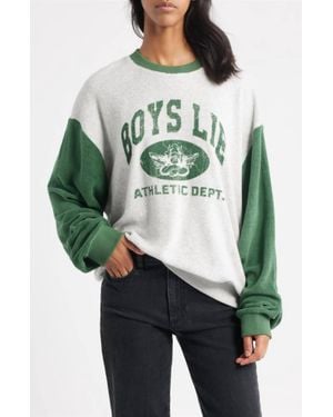 Boys Lie Athletics Kara Crewneck Sweatshirt - Gray