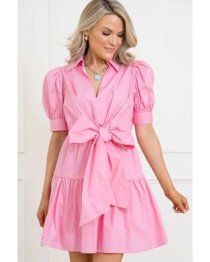 TCEC Tickled Poplin Mini Dress - Pink