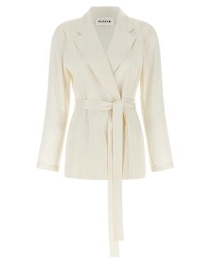P.A.R.O.S.H. P. A.R. O.S. H. Polyester Blazer - White