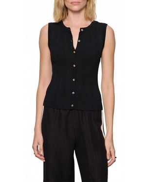 Sanctuary Manhattan Rib Botton Cardigan - Black