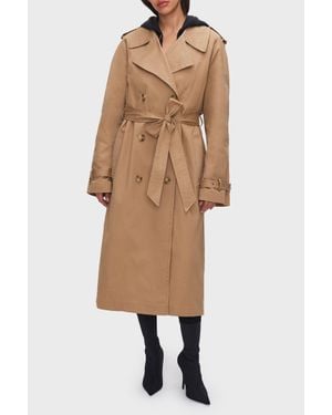 GOOD AMERICAN Chino Trench Coat - Natural