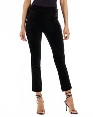 Jude Connally Velvet Split Ankle Pants - Black