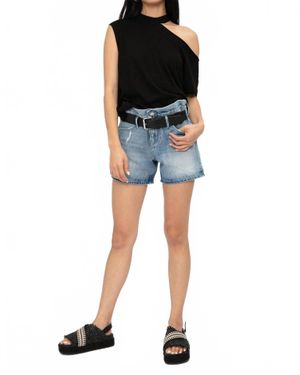RTA Pierce Belted Short - Black