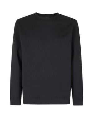 Dondup Logo Patch Fleece-Lined Cotton Sweatshirt - Black