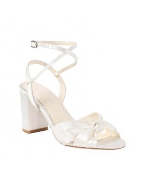 Let'S See Style Sienna Open Toe Slide Sandal - White