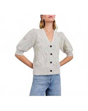 Rails Isla Daisy Button Down Cardigan - Gray