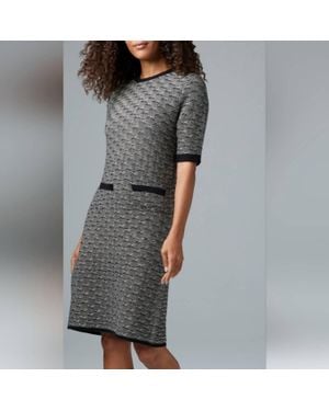 Etcetera Cashmere Blend Knit Sweater Dress - Gray