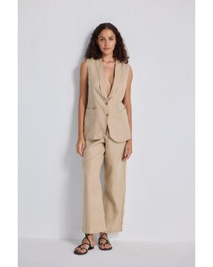 REISTOR Wide Leg Pants - Natural