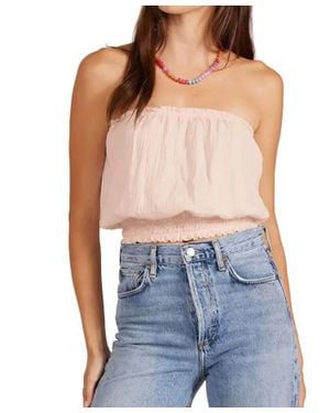 Bobi Smocked Tube Top - Blue