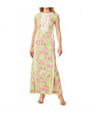 Lilly Pulitzer Rosalena Stretch Maxi Shift Dress - Metallic