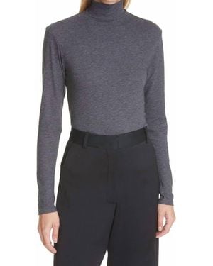 FRAME Le Mid Turtle Neck Sweater - Black