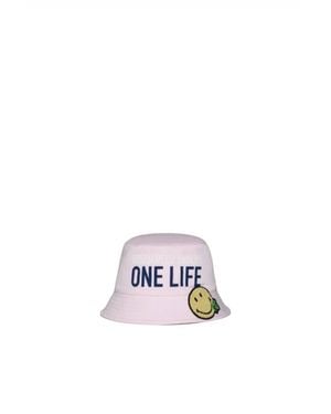 DSquared² Joy Patch Organic Cotton Gabardine Hat - White