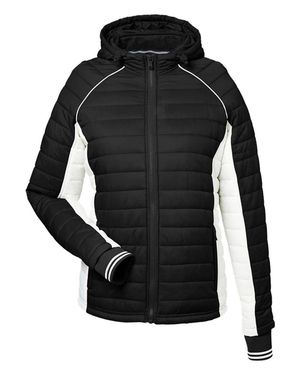 Nautica L Mile Hooded Puffer Jacket - Black