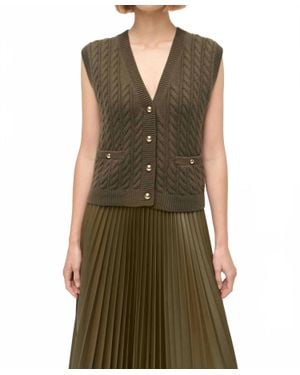 Jonathan Simkhai Perrie Cashmere Vest - Green