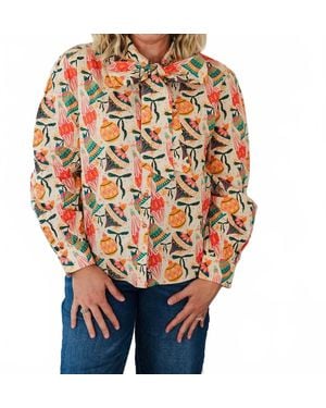 Layerz Clothing Sadie Long Sleeve Top - Orange