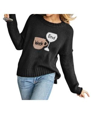 Wooden Ships Week Vs End Crew Chunky Sweater - Black