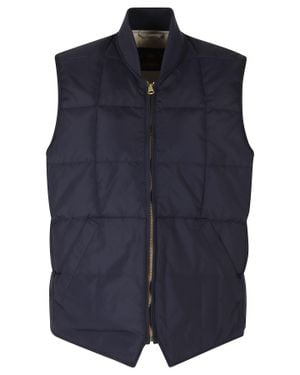 Fortela Padded Quilted Water-Resistant Polyamide Gilet - Blue