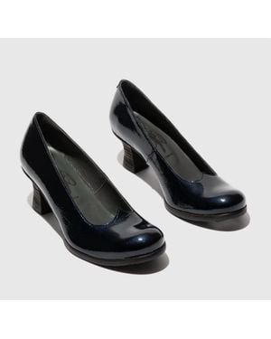 Fly London Slip-On Heels - Black