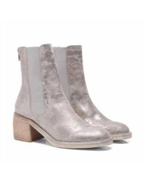 Free People Essential Chelsea Leather Boots - Gray