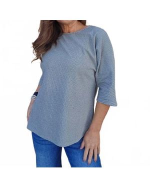 Pure Essence Good Vibes Only Top - Blue