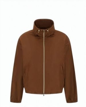Herno Techno Taffeta Short Water Repellent Jacket - Brown
