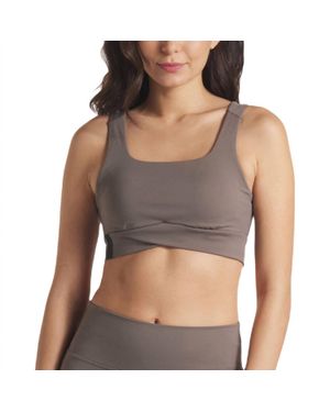 UNRL Performa Long Line Bra - Gray