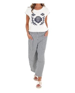 Blu Pepper Seaside Stitch Sweater - Gray