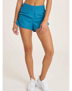 Thrive Societe Bungee Running Shorts - Blue