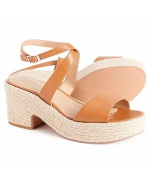 Splendid Bowie Wedge Sandals - Natural