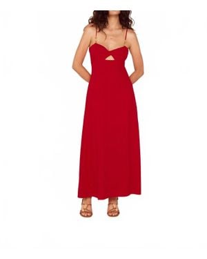 MINKPINK Rhodes Twist Front Maxi Dress - Red