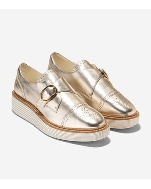 Cole Haan Originalgrand W31694 Oxford Monk Strap Shoes Zogg399 - Metallic