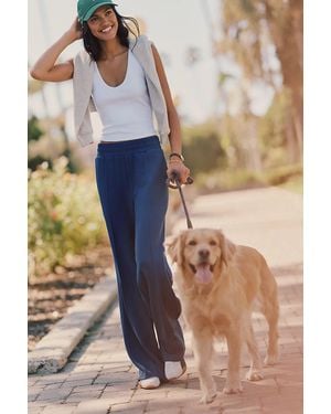 Varley The Wide Leg 30" Pants - Blue