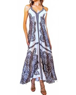 Trisha Paterson Paisley Maxi Dress - White