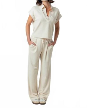 Sundays Lune V-Neck Top - Natural