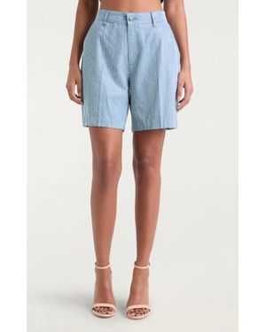 Cinq À Sept Chambray Heatset Patricia Short - Blue