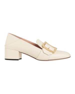 Bally Janelle 6222758 Bone Calf Plain Leather Pumps - Natural